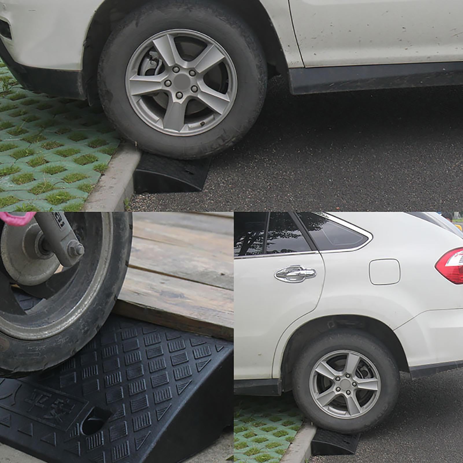 EXBERT Rampe portatili per gradini | Rampe di bordo robuste facili da trasportare Rampa robusta | sportivi motorizzati per moto, biciclette, auto, rimorchi, sedie a rotelle