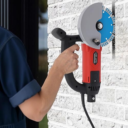 Miniatura 3 de Sierra circular eléctrica con hoja de 6.3 pulgadas, mini sierra de corte de hormigón, cortador de hormigón de mano para ladrillo de piedra, azulejos