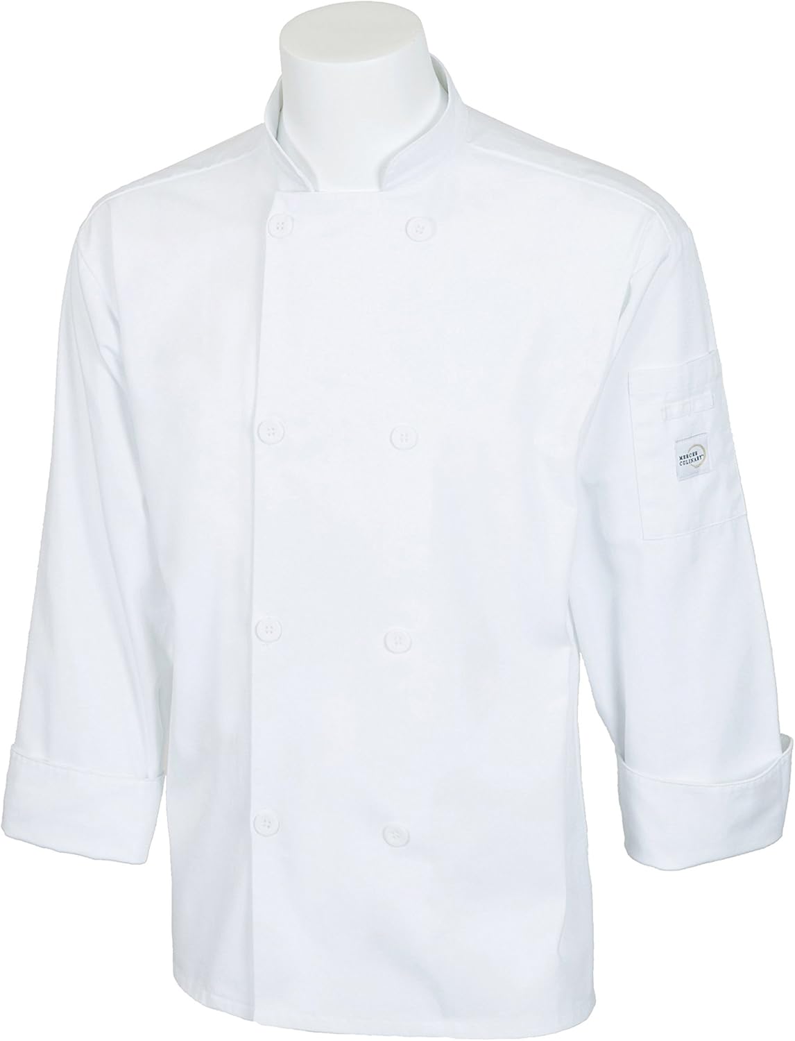 Mercer Culinary M60010BKM Millennia Men's Cook Jacket with Traditional Buttons, Medium, Black : Clothing, Shoes & Jewelry