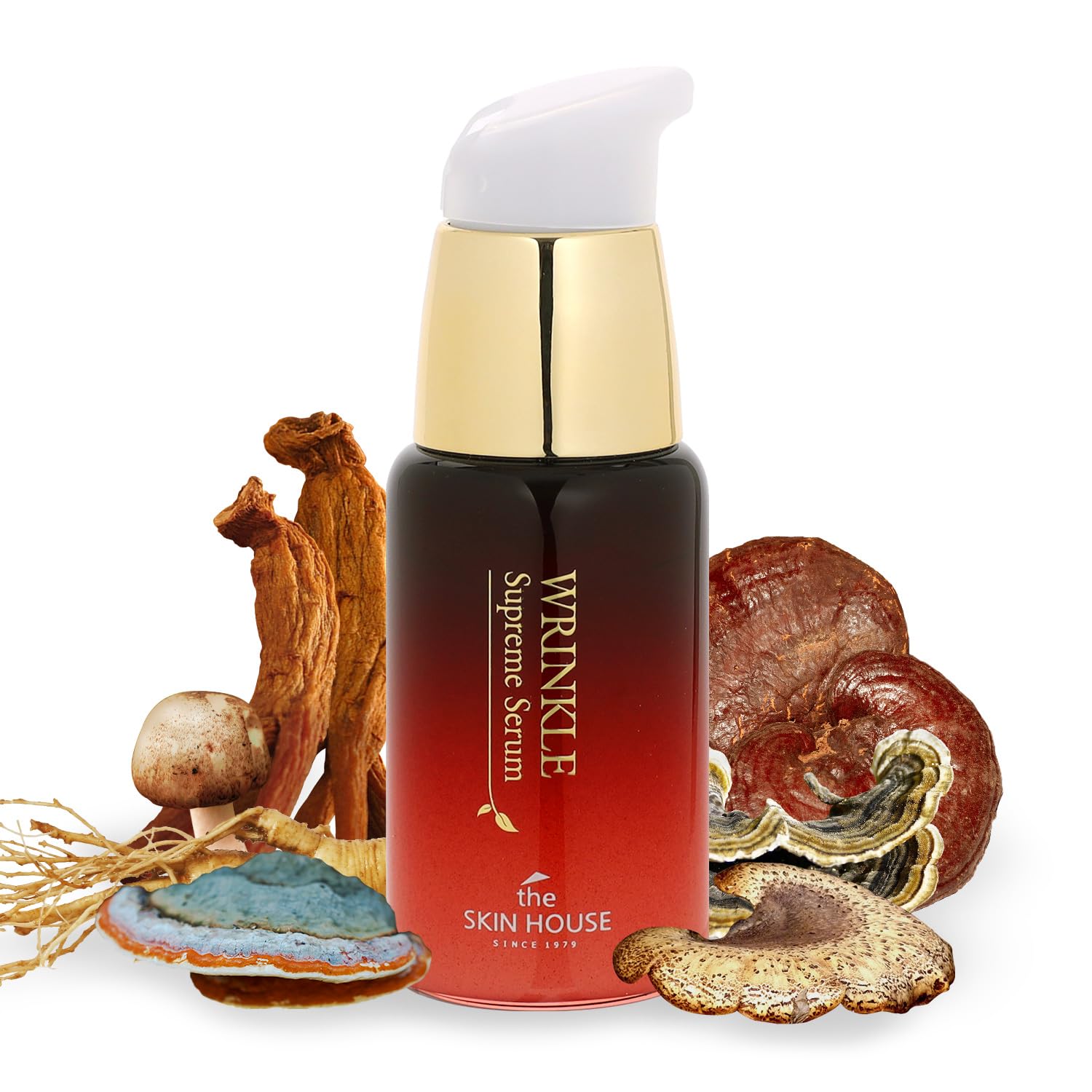 The Skin HouseWrinkle Supreme Serum 0.67 fl. oz. Fermented Red Ginseng Skin Rejuvenating Face Serum | Korean Skin Care, K-beauty, 20ml
