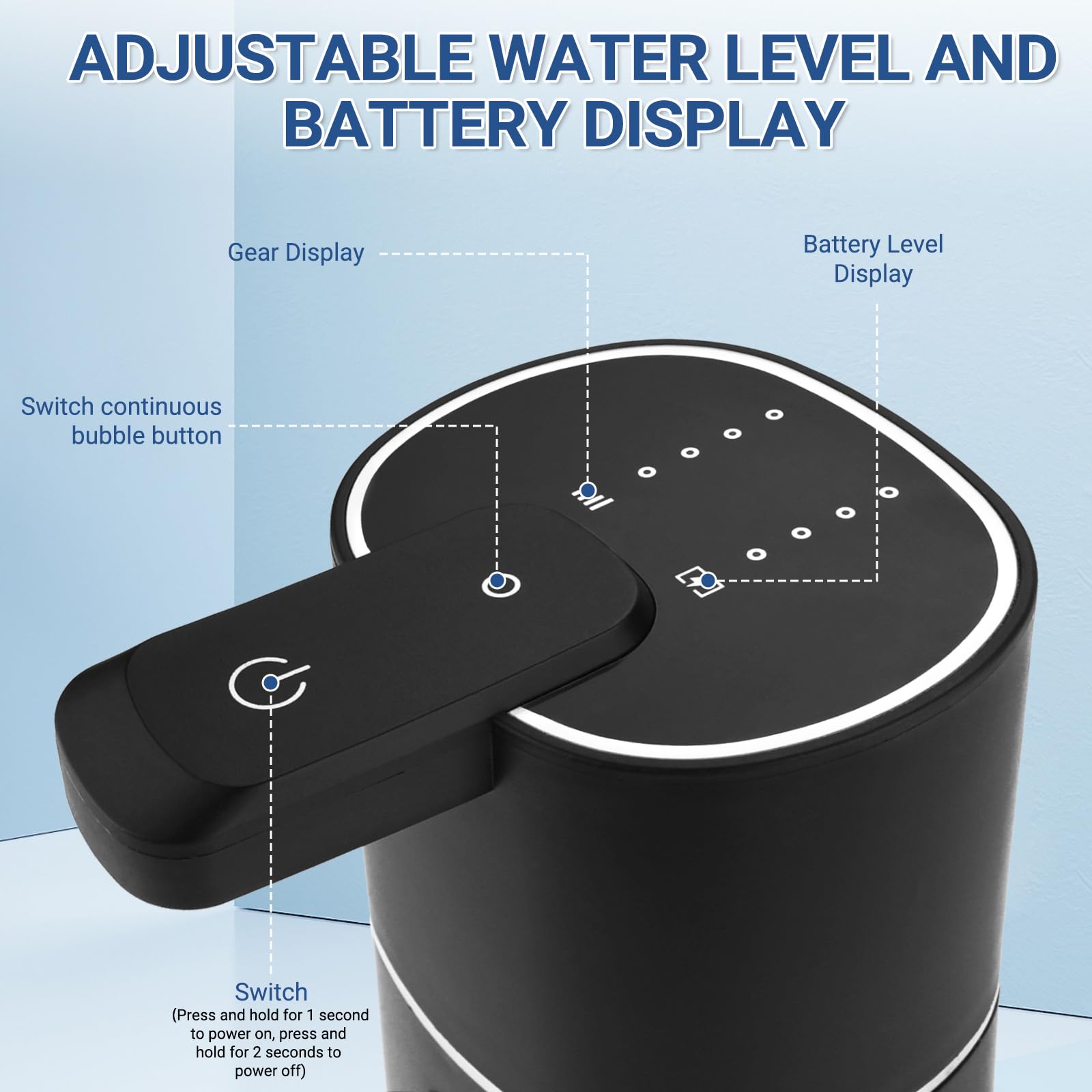 USHOP Distributore Automatico di Sapone a Parete,Distributore di Sapone Elettrico da 380 ml,Ricaricabile Tramite USB,Impermeabile IPX5,Distributore Automatico di Sapone a Parete per Bagno,WC,Cucina