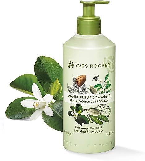 Yves Rocher Relaxing Body Lotion, Almond Orange Blossom, 390ml