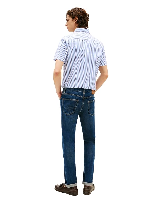 Tommy Hilfiger Men's Straight Fit Stretch Jean Dark Indigo 31x32 by Tommy Hilfiger - Used condition - Image 4