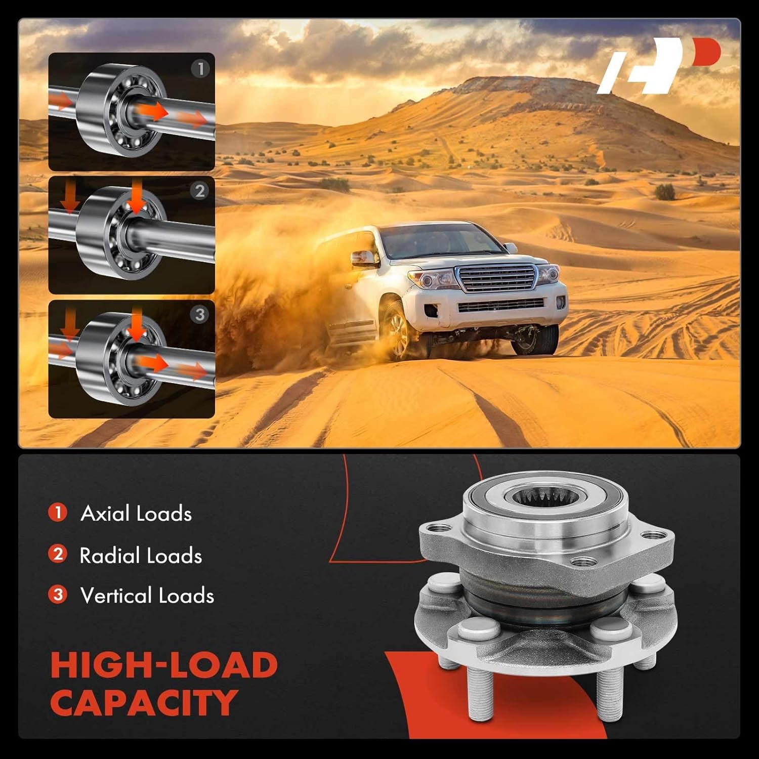 A-Premium Front Wheel Bearing and Hub Assembly with 5-Lug Compatible with Subaru Forester 2014-2018, Impreza 2014-2019, Crosstrek 2016-2021, XV Crosstrek 2014-2015 - Image 5