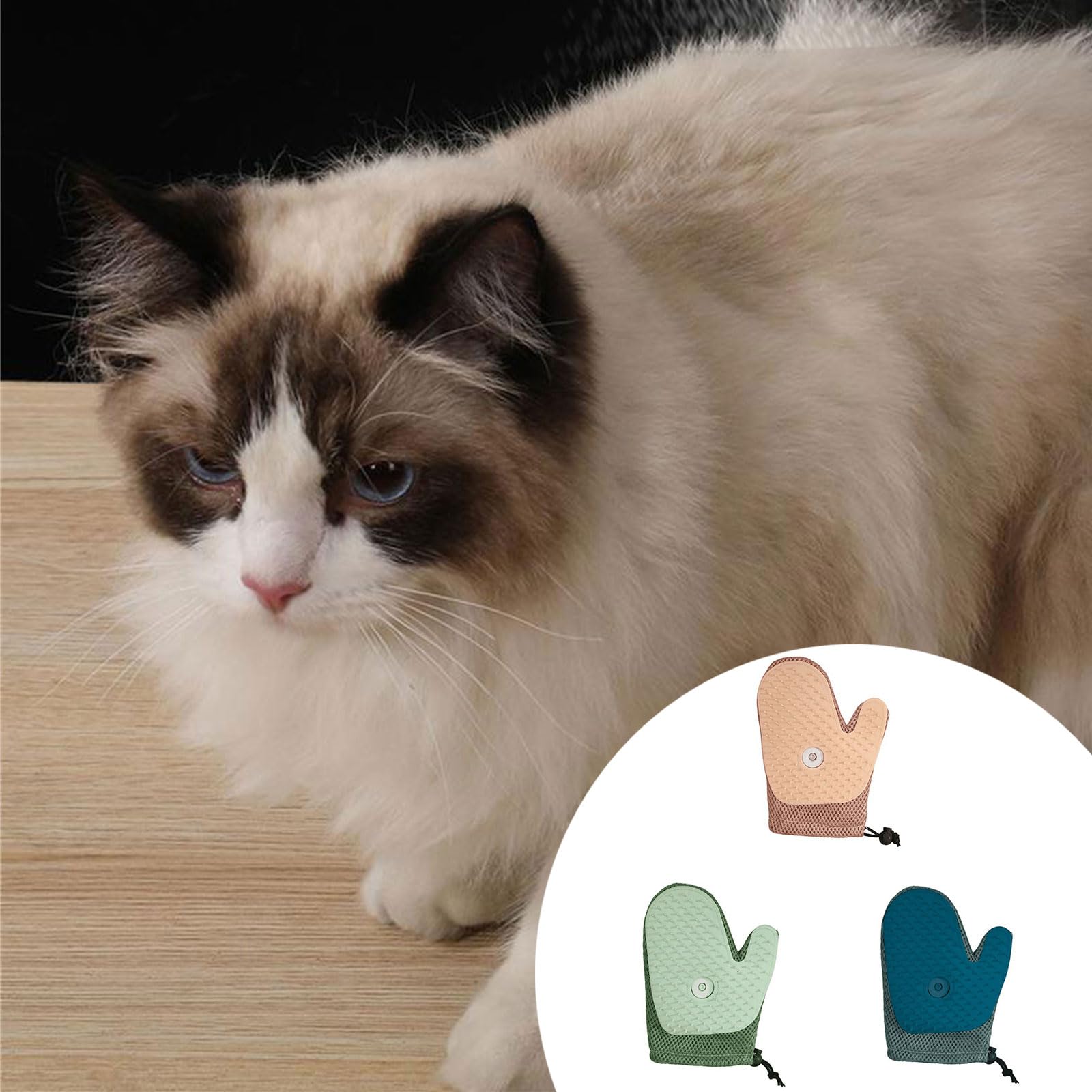 Guanto per animali domestici con funzione spray riduce l'elettricità statica massaggio morbido strumento sicuro per la rimozione dei peli dei gatti spazzola per animali domestici
