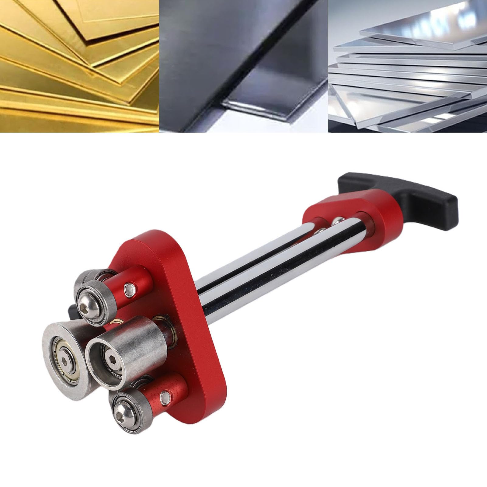 Luocute Wałek do Blachy, Giętarka do Metalu o Zakresie Gięcia 0-100° | do pokryć dachowych metalowych i instalacji HVAC, w zakresie długości gięcia od 7 mm do 130 mm