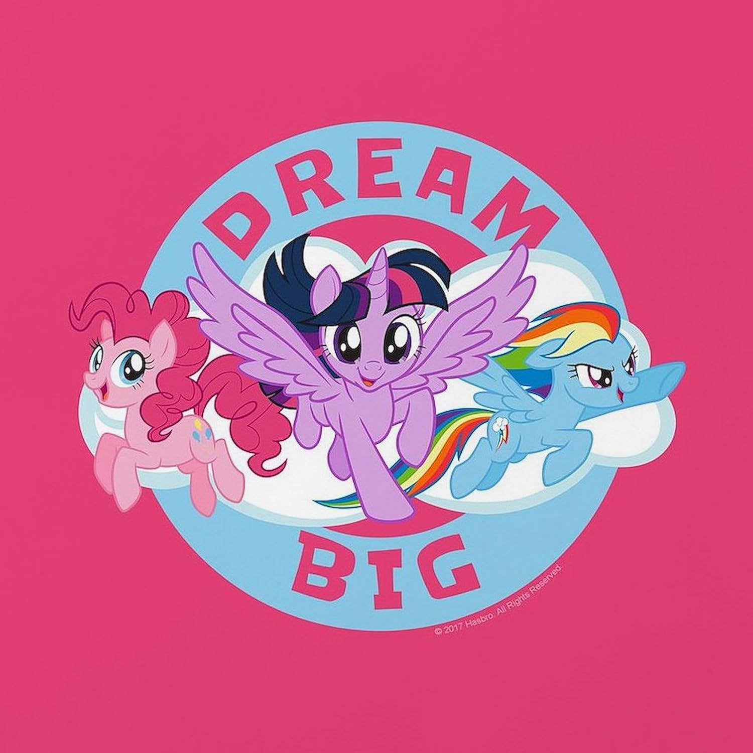 CafePress My Little Pony Dream Big Everyday Pillow Square Pillow, Decorative Accent Pillow Woven