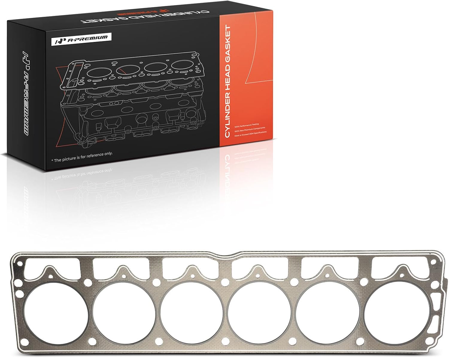 A-Premium L6 4.0L Engine Cylinder Head Gasket Compatible with Jeep Grand Cherokee 1993-2003, Wagoneer 1987-1995/1997-2003, Cherokee 1987-2001, TJ 1997-2003, Comanche 1987-1992, Non-Asbesto