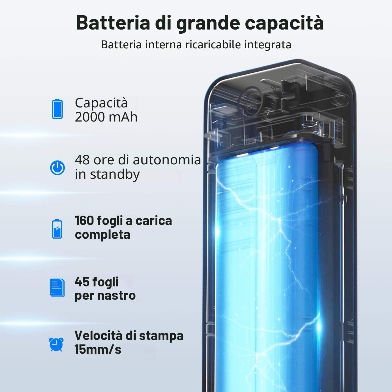 Phomemo P831 Stampante Termica Portatile A4 Bluetooth 300 DPI per Viaggio Ufficio
