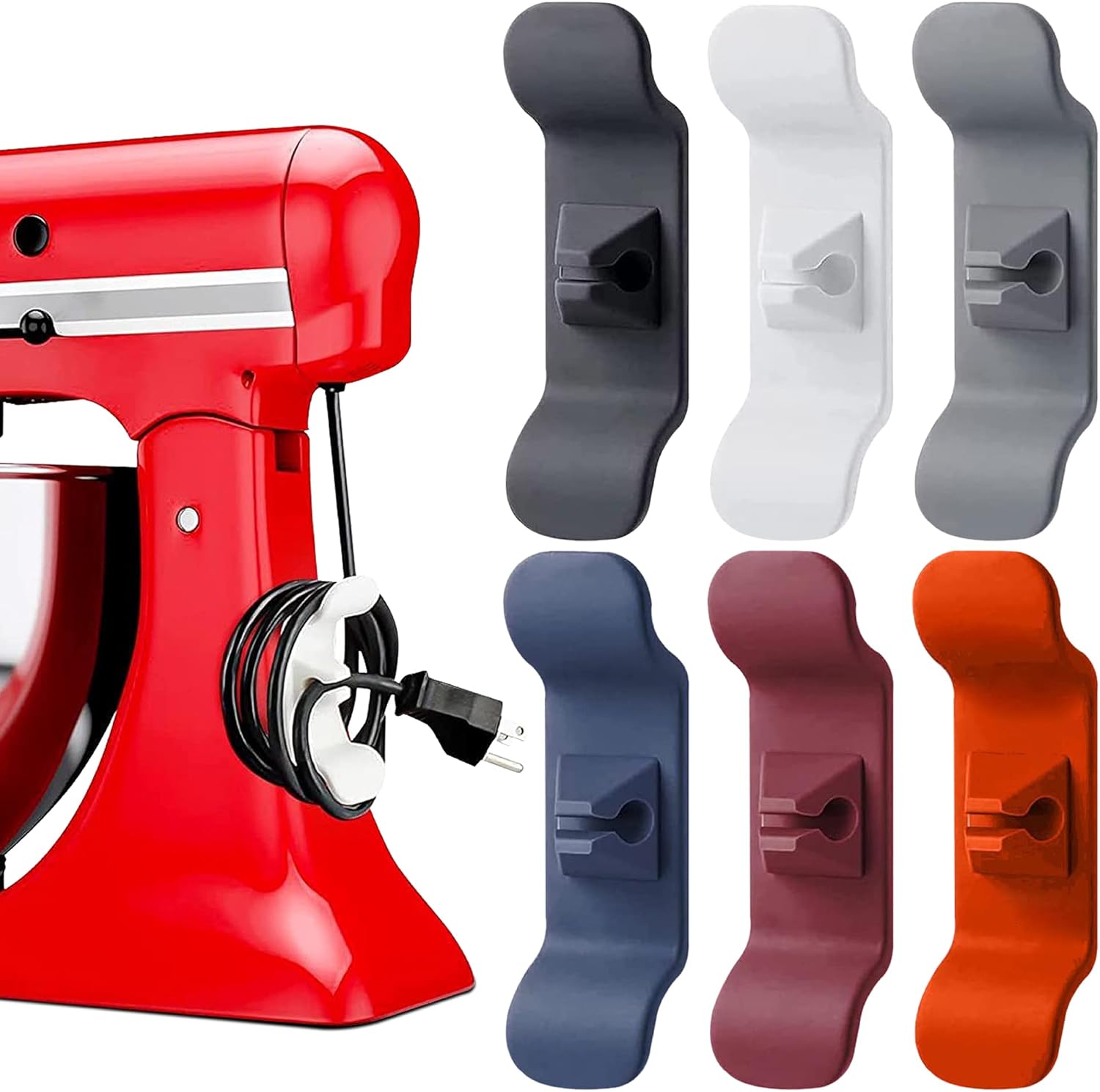 6 Pack Cord Holder Organizer for Kitchen Appliances, Cord