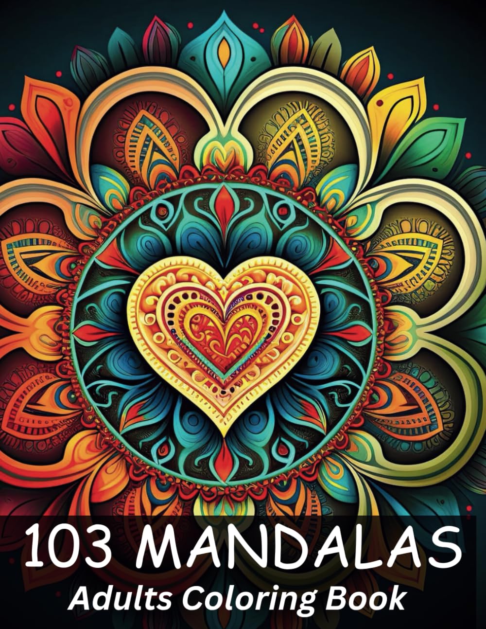 103 Mandalas:: A Mandala Coloring Book for Adults with Beautiful Mandala Designs for Stress Relief, Relaxation, and Creativity