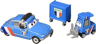 Disney Pixar Cars Bruno Motoreau and E. Manual Maniez 2-Pack 155 Scale Die-Cast Vehicles,  Authentic Designs and Rolling Wheels for Collecting, Racing and Story Play, Ages 3 and Up