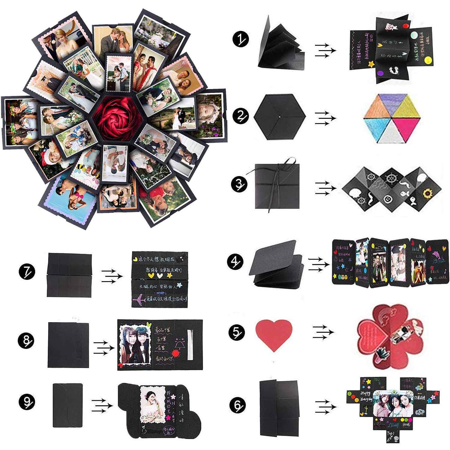 Amazon.co.jp: サプライズボックス 爆発ボックス DIY アルバム
