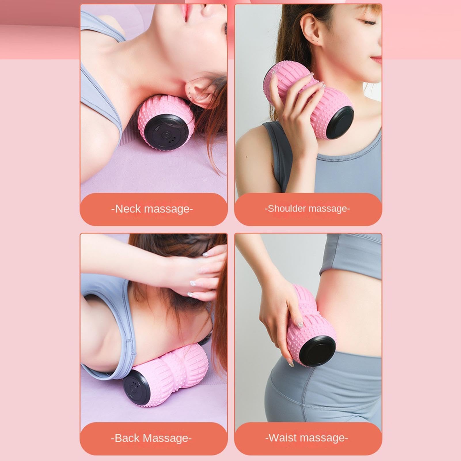 Balle Vibrante Rouleau de Massage Vibrant 3 Vitesses