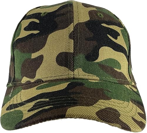 Miniatura 2 de TOP HEADWEAR Sombrero de béisbol ajustable con cierre de velcro para niños en blanco