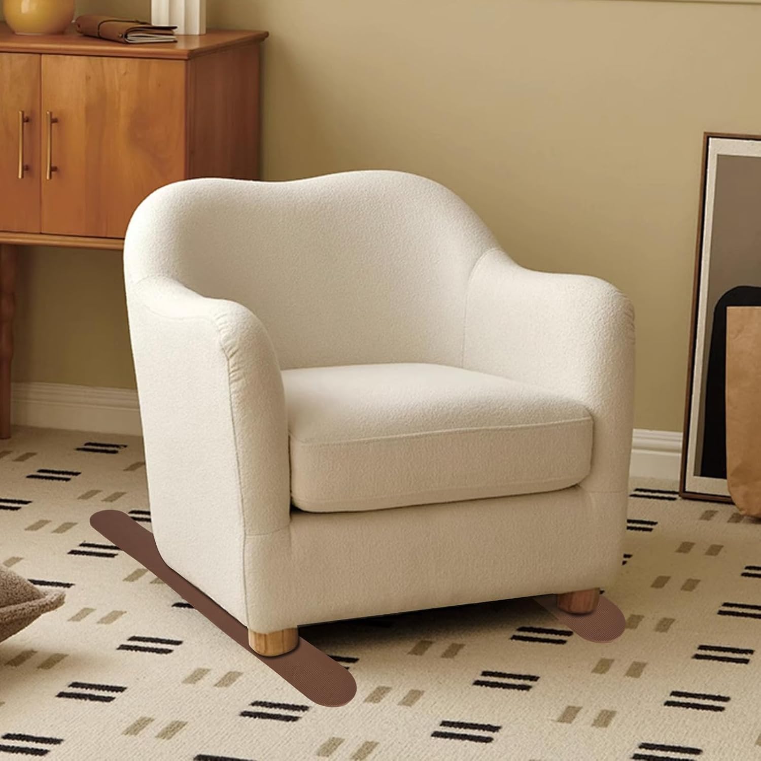 YeeBeny 4 Pack Non-Slip Furniture Rail Pads for Recliners, Recliner Pads for Hardwood Floors for Recliners, Sofas, Couch Recliner Floor Protectors Recliner Non-Slip Grips (30.31x3.9in)