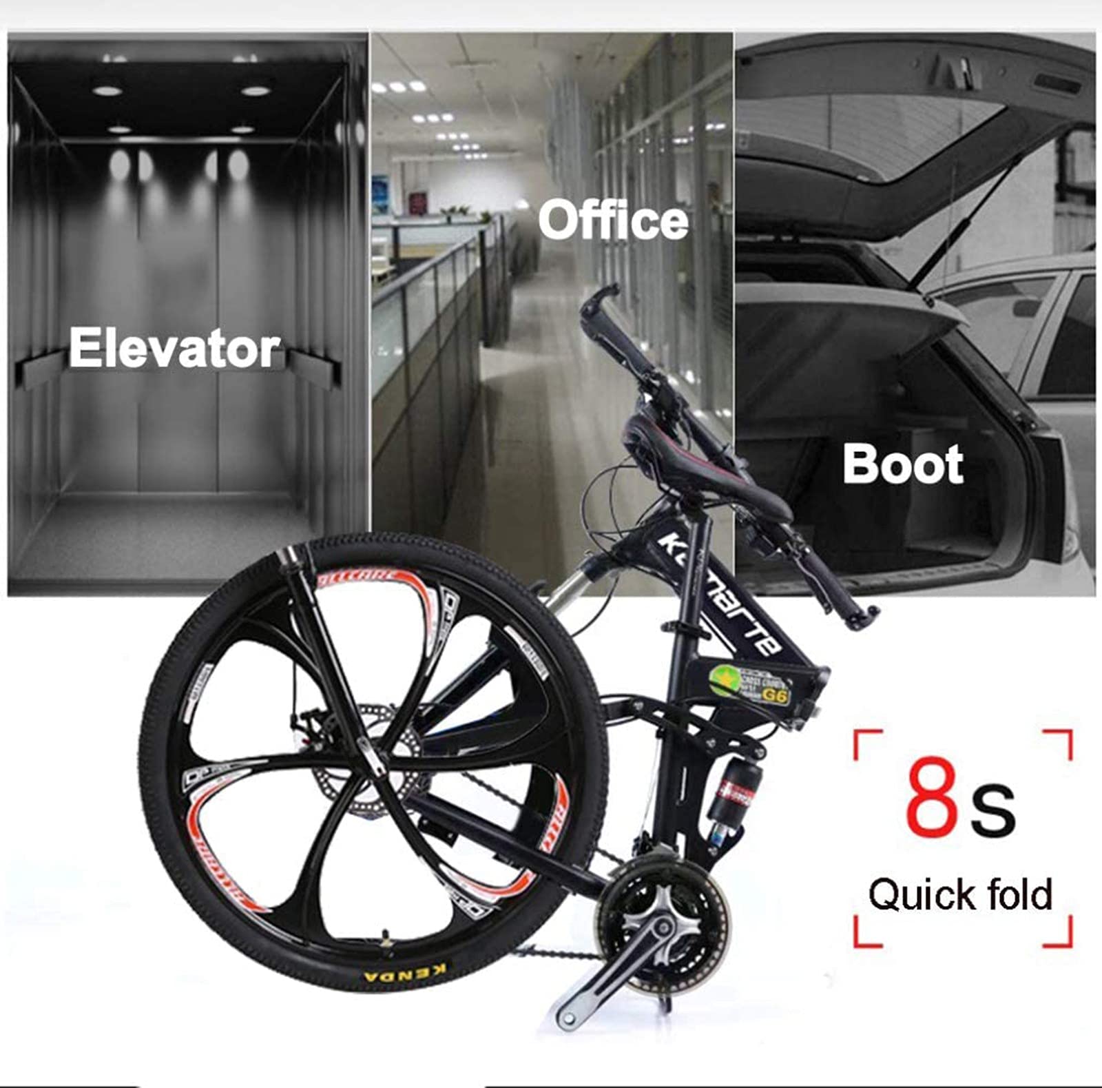Bicicleta Plegable Frenos De Disco De Cambio Bicicleta Pequeña Adecuado para Caminos De Montaña Y Caminos De Lluvia Y Nieve Aleación De Aluminio Bicicleta Plegable 20 Pulgadas C,20 in