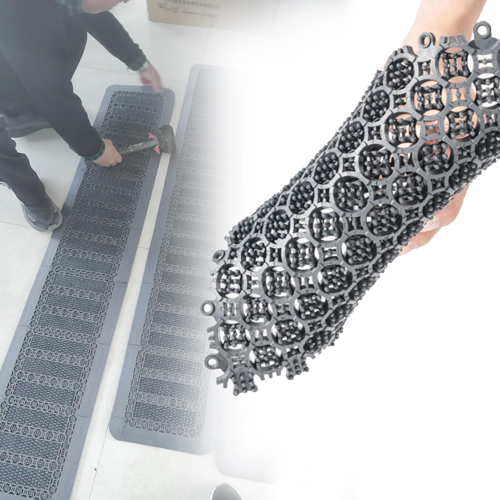 Felpudo Exterior Alfombra Entrada Alfombrilla Antideslizante Para Escalones, Alfombrilla Para Escalones De Escalera Exterior Grande, Alfombrilla Para Escalones De Escalera Para Entrada De Casa(6pack,W