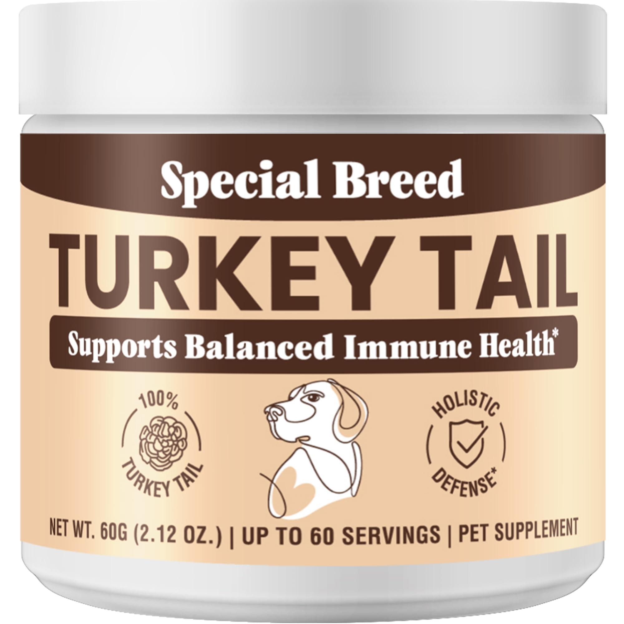 Organic Turkey Tail Mushroom for Dogs and Cats, Immune Support with Beta Glucans and Polysaccharides, Digestive and Respiratory Health, Pure Mushroom Powder, No Fillers, 200 ct — Amazon image 12
