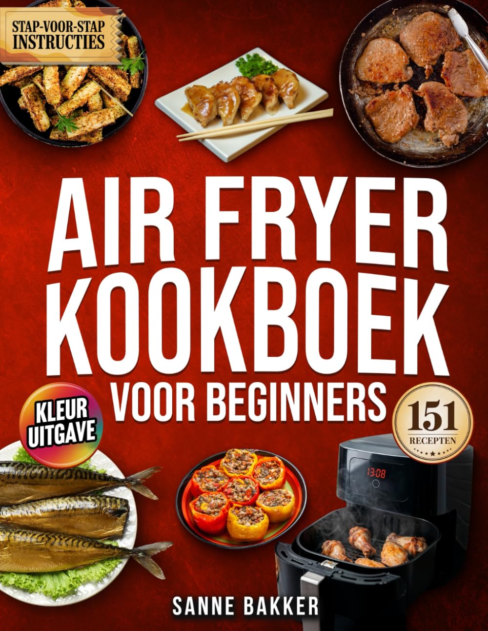 Air Fryer Kookboek Voor Beginners: Leer gezond koken met 151 kleurrijke recepten | Eenvoudige stap-voor-stap gids voor heerlijke maaltijden