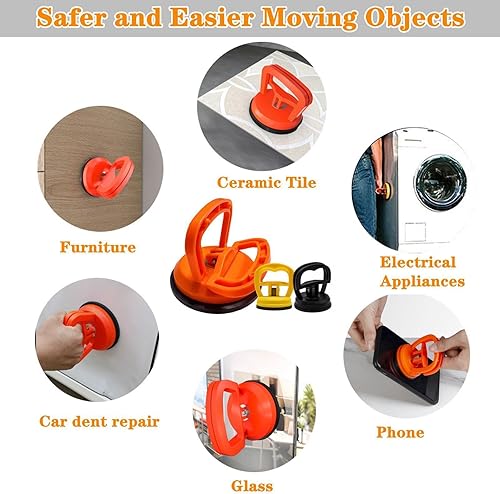 Miniatura 5 de Extractor de abolladuras de automóvil, kit de eliminación de abolladuras, paquete de 3 extractores de abolladuras de automóvil, potente removedor de