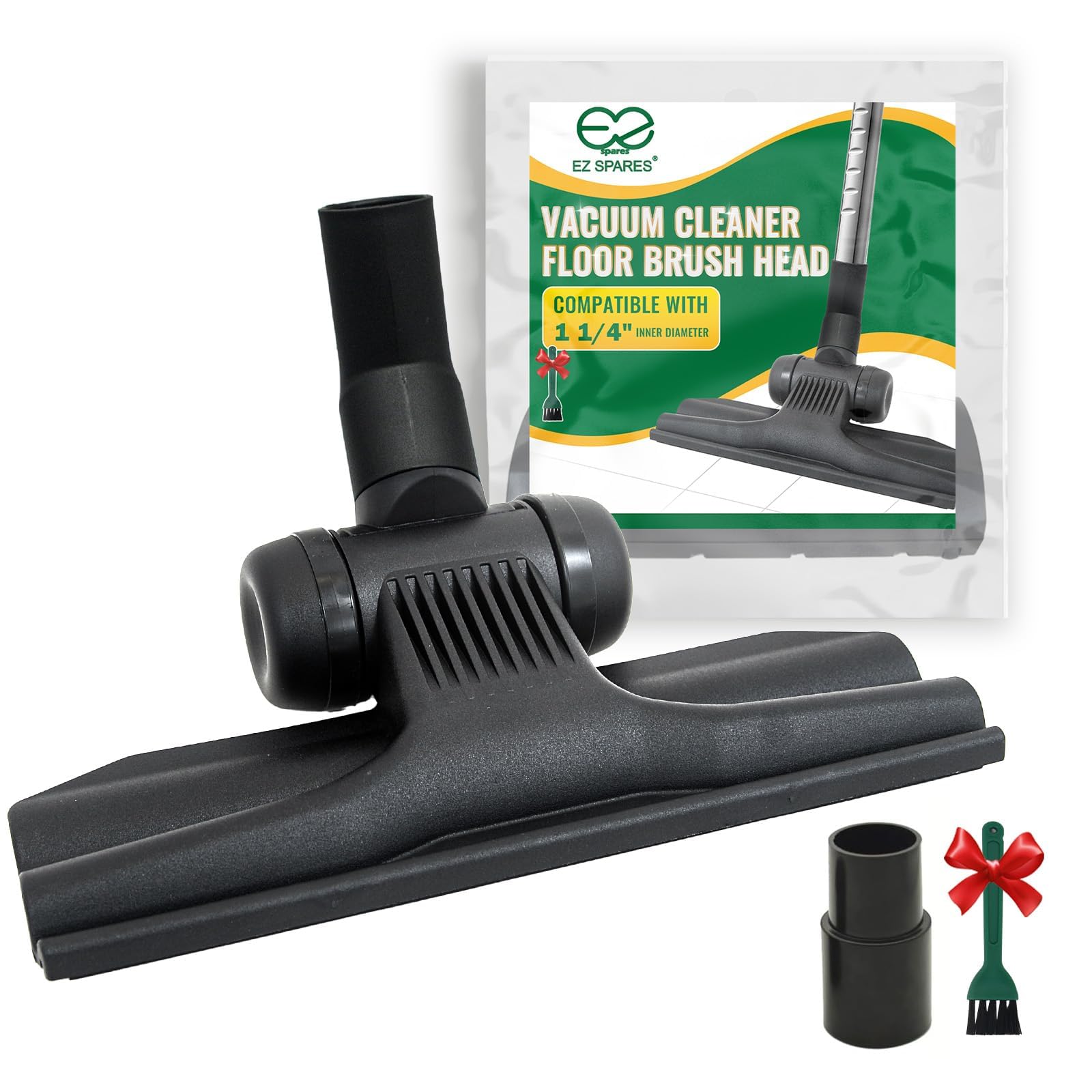 EZ SPARES Ultra-Thin 2cm Vacuum Brush Head – 1.25 Inch (32mm) Universal Replacement for Cleaning Under Bed & Furniture, Compatible with Hoover, Bissell, Eureka, Royal, Dirt Devil, Rainbow