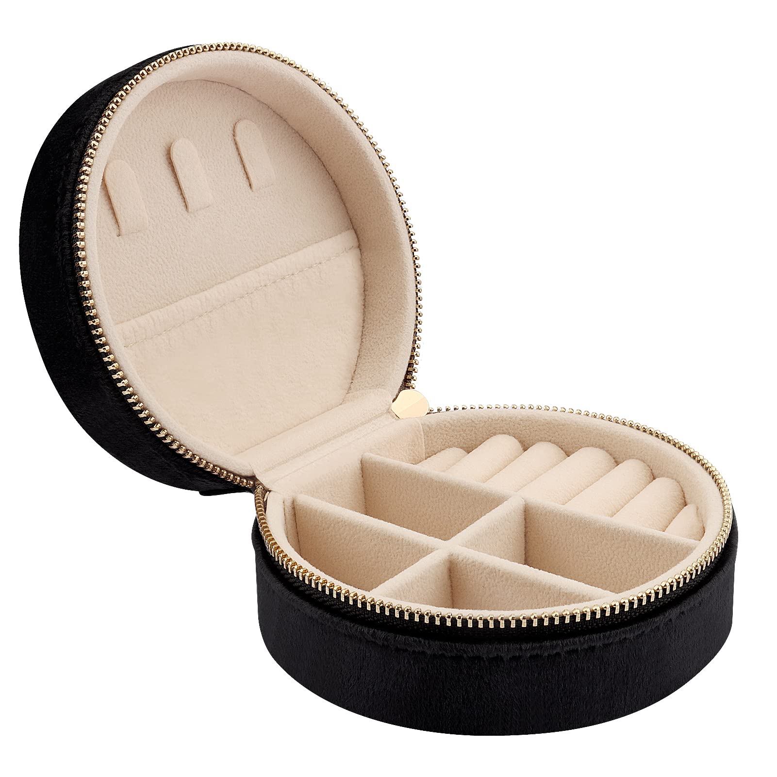 Ketting Organizer (2-Pack) - 17 haak fluwelen halsketting houder, displaystandaard, lade voor armbanden, kettingen, ideaal voor shows, retail, thuis, zwart, 14,6 x 11,9 x 4,5 inch