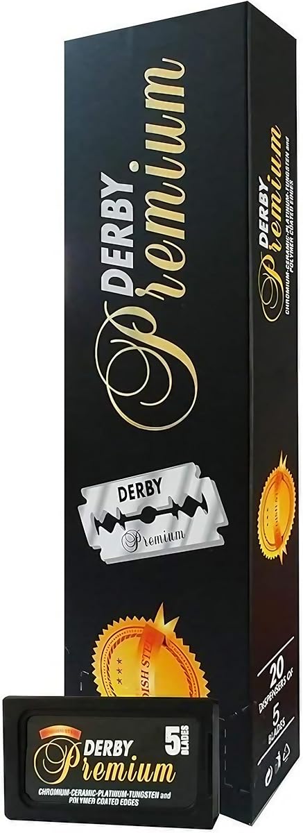 Derby Premium Double Edge Razor Blades, 100 Count