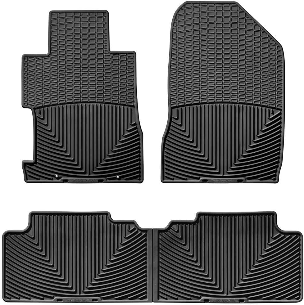 WeatherTech All-Weather Floor Mats for Honda Civic, Civic Si 1st & 2nd Row (WTHB065149), Black