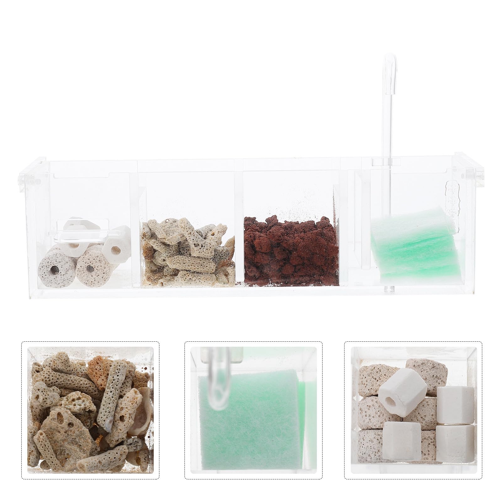 Filtro para Pecera Doméstica Acrílico, Caja Filtrado Transparente