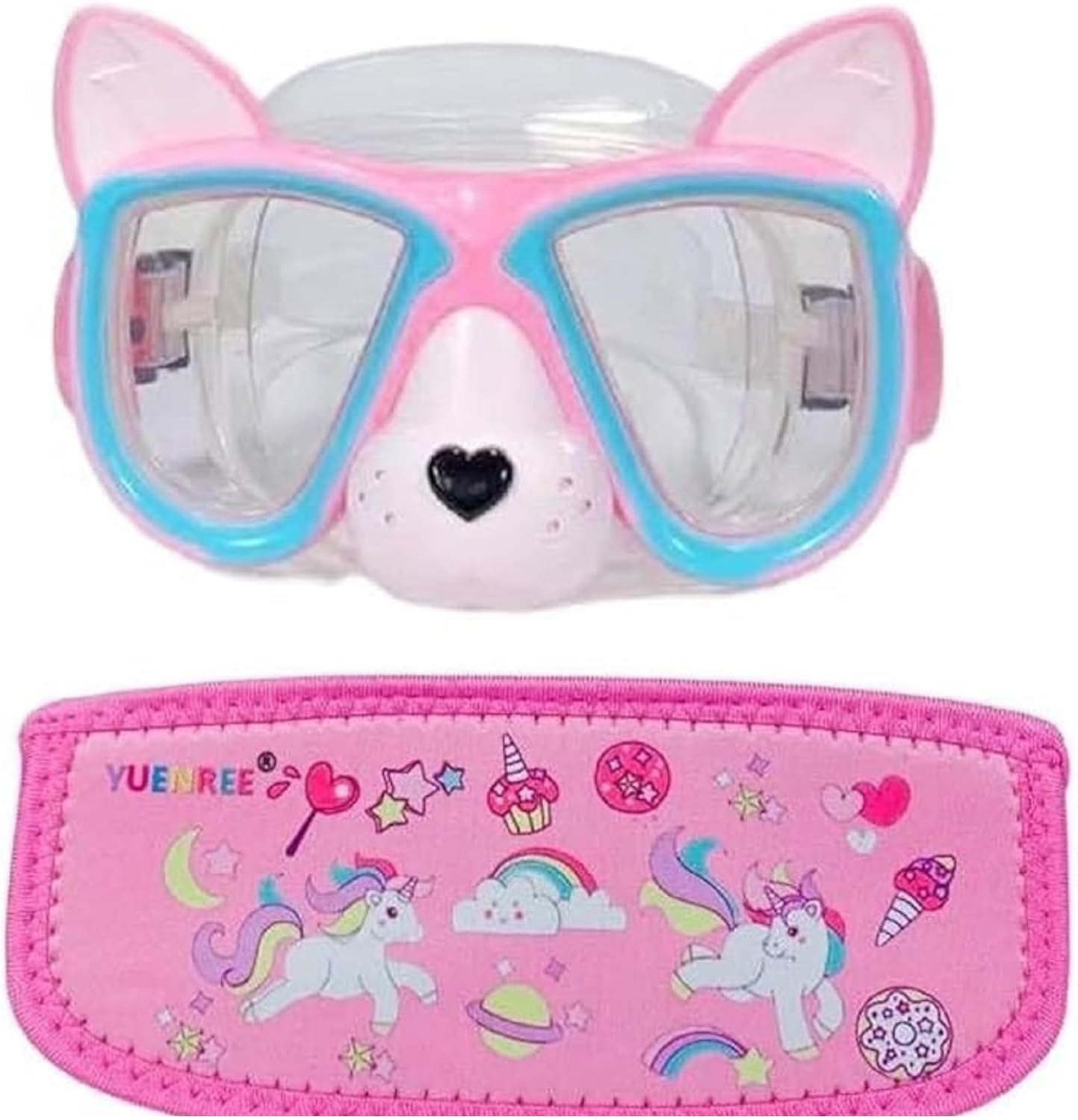 Girls Swimming Goggles Ages 4-12 - No Leak, Anti-Fog, UV Protection, Easy to Adjust, Non Slip - with Travel Case