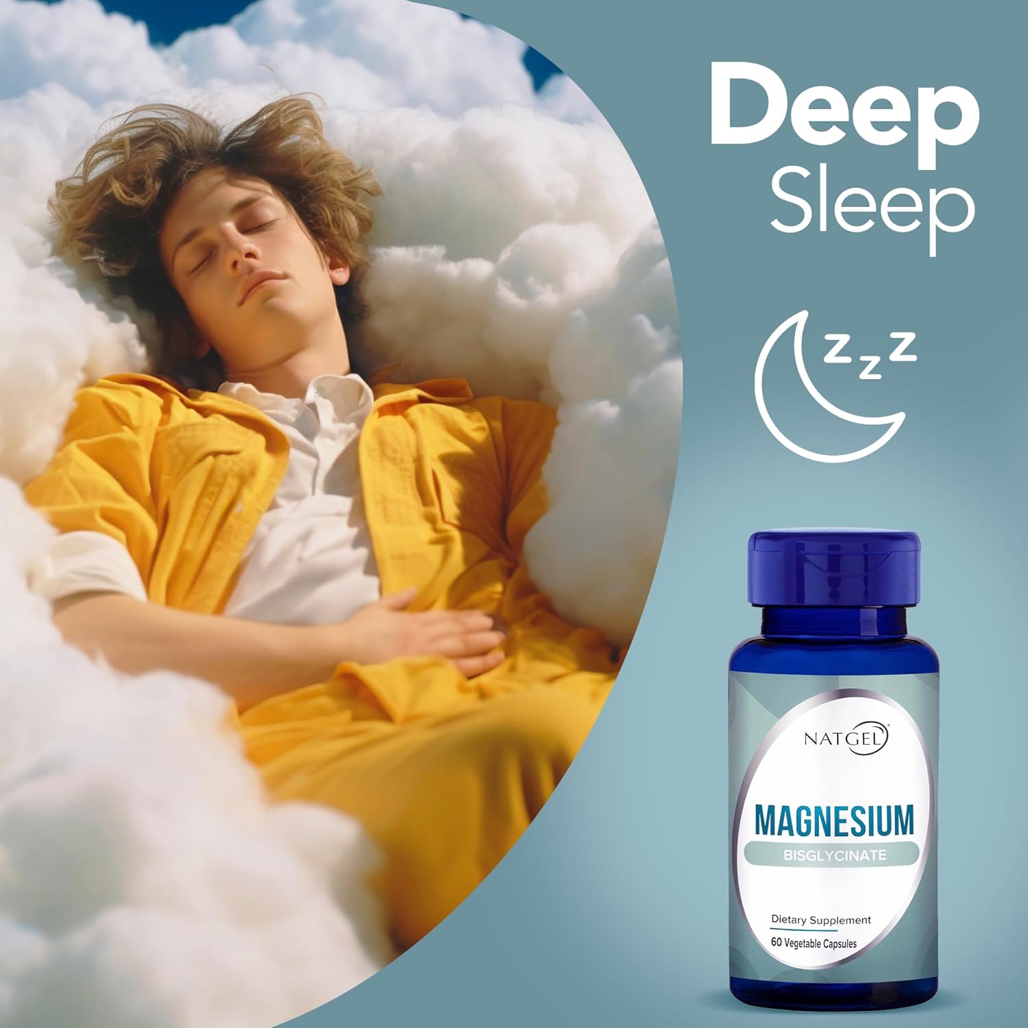 Magnesium Glycinate 200mg | 60 Veggie Capsules | High Absorption for Relaxation, Sleep & Muscle Support | Gentle & Non-GMO - Image 6