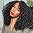 Ladoux HD 13x6 Kinky Curly Lace Front Wigs for Women 12A Brazilian Human Hair 180% Density Pre Plucked With Baby Hair Transparent Lace Frontal Wigs 18Inch Kinky Curly Wigs