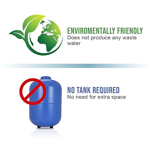 Miniatura 3 de Sistema de filtro de agua para debajo del fregadero de calidad MR-2034, filtro de agua de ultrafiltración UF de 4 etapas, conexión directa al grifo