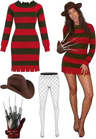 Serial Killer Costume for Women - Scary Halloween Costume Set