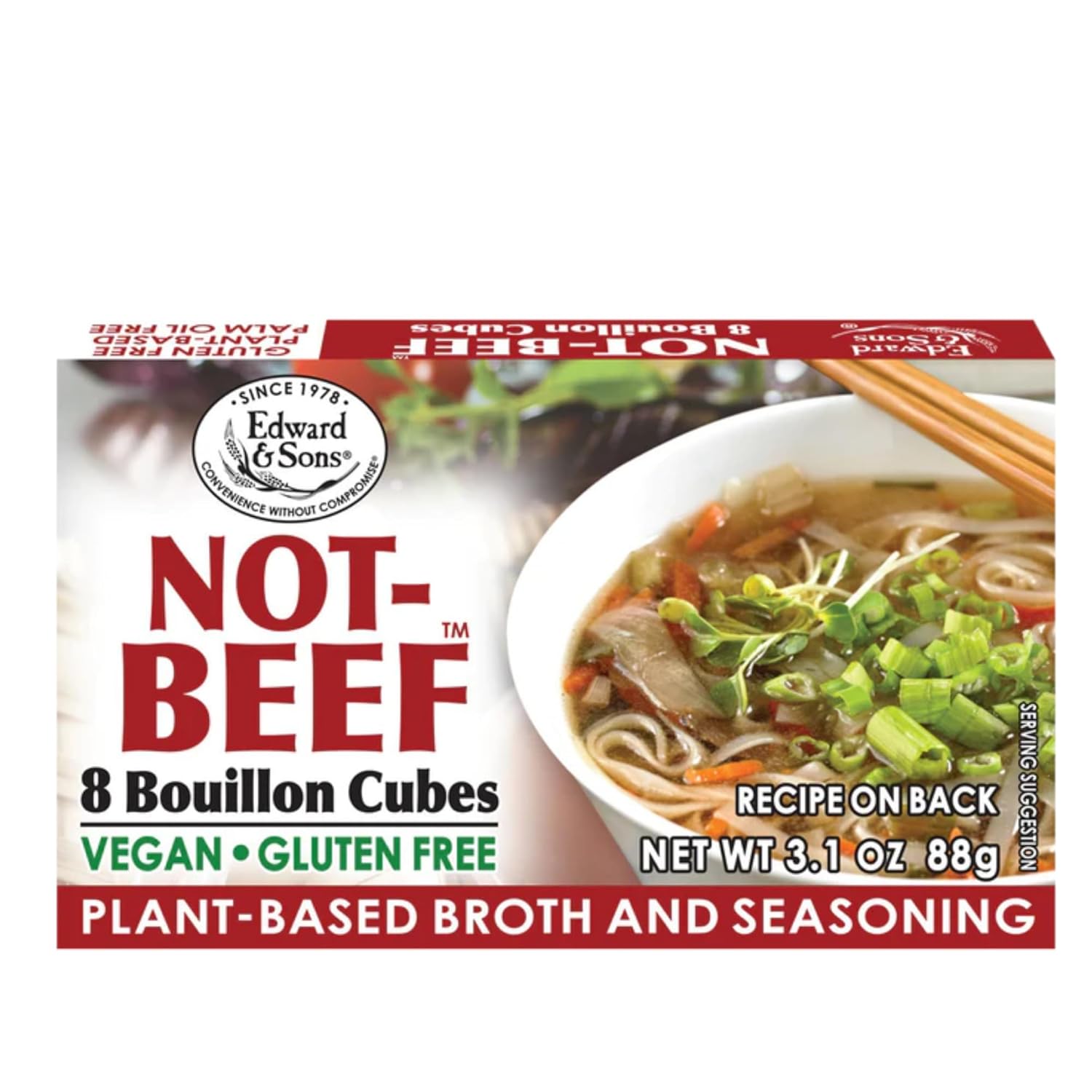 Edward & Son's Vegan Beef Bouillon Cubes Vegan Broth