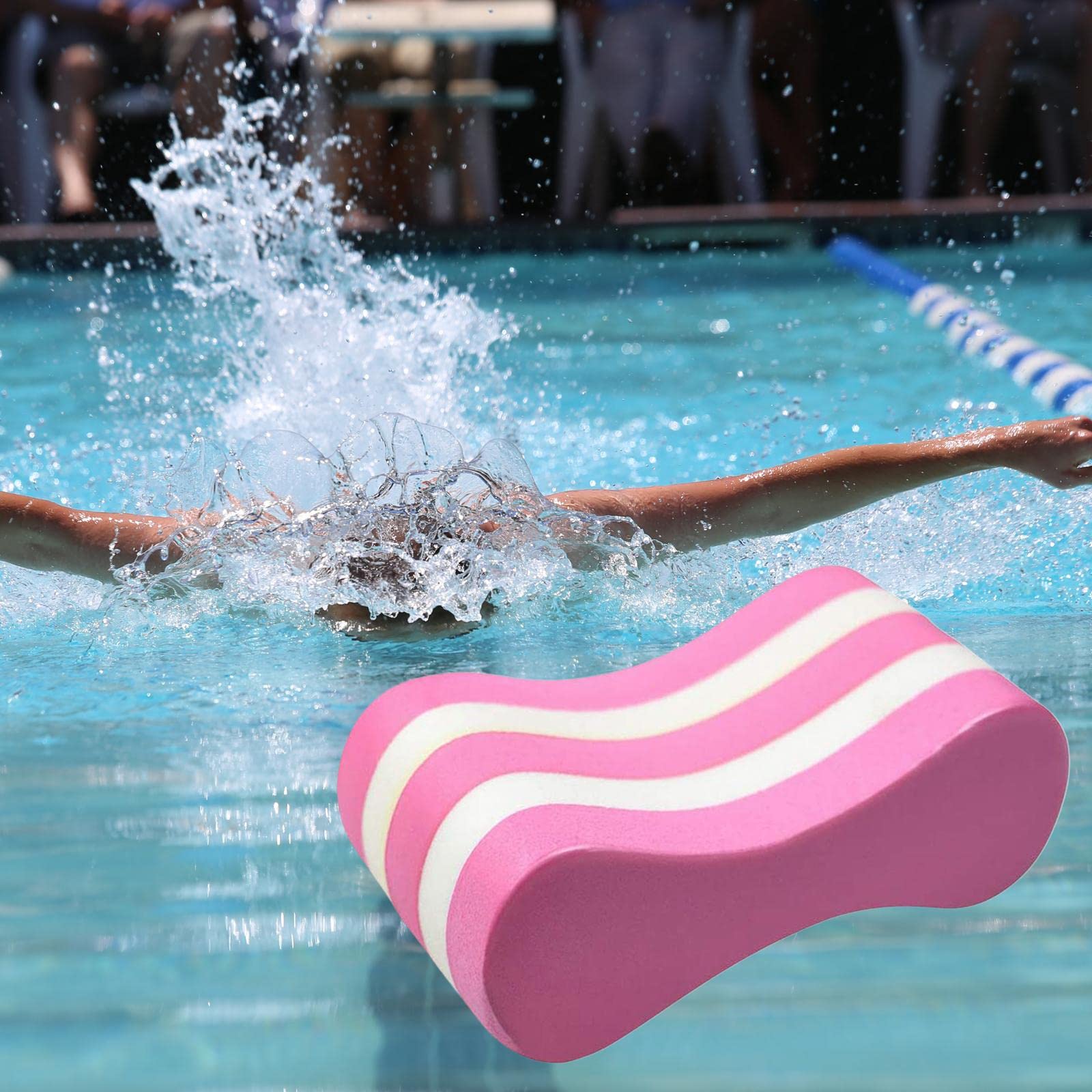 Pyugxab 2X Pull Buoy Swim Training Leg Float voor Volwassenen & Jeugd Zwembad Slagen & Bovenlichaam Kracht EVA & Vrij, Blauw