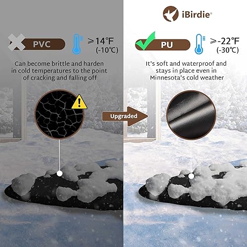 Miniatura 3 de iBirdie Funda para kayak de 9.5 a 10.4 pies, impermeable, resistente a la intemperie, 600D, cubierta de almacenamiento de kayak para exteriores e
