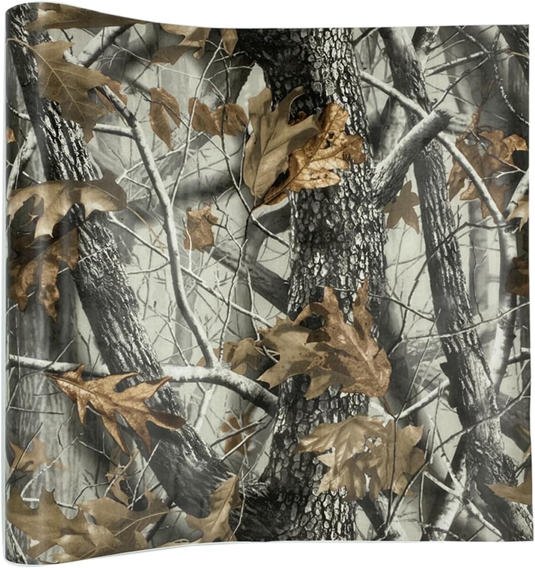 ECYC Ltd Camouflage Vinyl Film Wrap, Camo Vinyl Wrap Roll Self Adhesive Car Stickers Vinyl Car Wrap Sheet Vinyl Wrap Decal for Automotive, Motorcycles, Cameras, Hunting Accessories, 19.6 x 118 inch