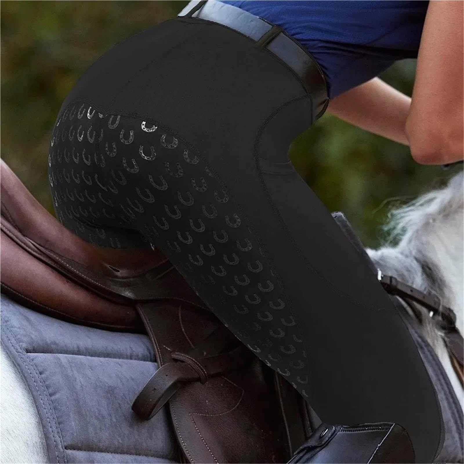 Reithose, rutschfeste Silikon, Stretch, for Erwachsene, tägliche Trainingshose Für Reitsport
