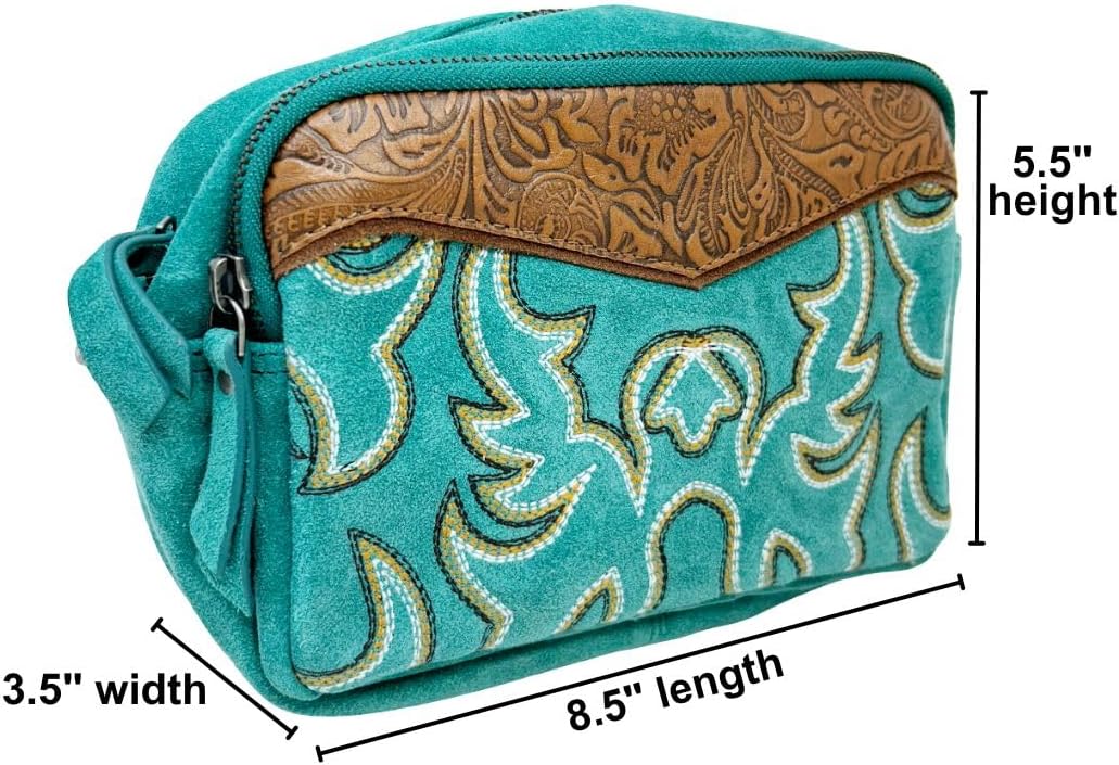 Myra Bag Western Leather Shoulder Bag for Women - Cowgirl Boho Country Crossbody Purse