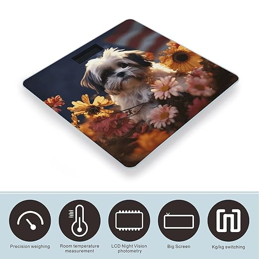 Báscula Digital Shih Tzu para Peso Corporal LED Brillante miniatura 3