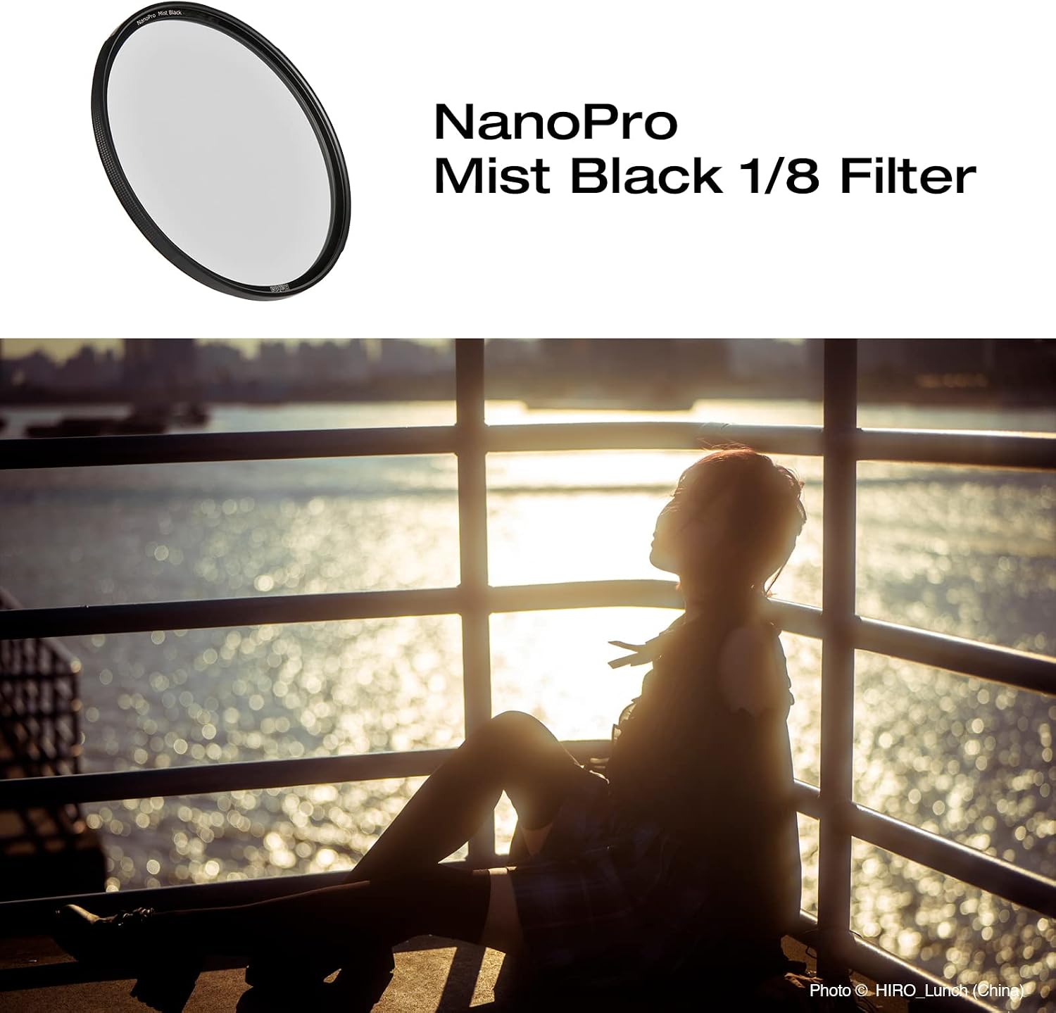 Haida NanoPro Multi-Coating Cinematic Effect Filter Mist Black 1/8 Soft Focus Optical Glass Filter Character Shooting Effect Filter（82mm）