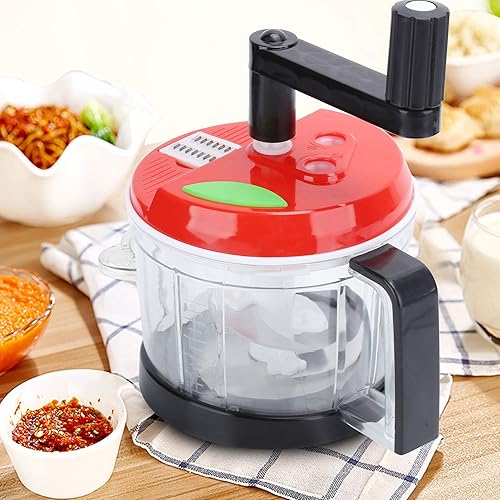 Vista 2 de eecoo Pulsador de picador manual de alimentos molinillo multifunción Juicer de verduras