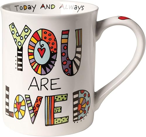 Taza de porcelana Our Name is Mud "You Are Loved", 16 onzas