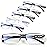 Gaoye 6 pack Executive Style Reading Glasses Men - Durable Readers with Blue Light Filtering - Comfortable Fit with TR90 Frames