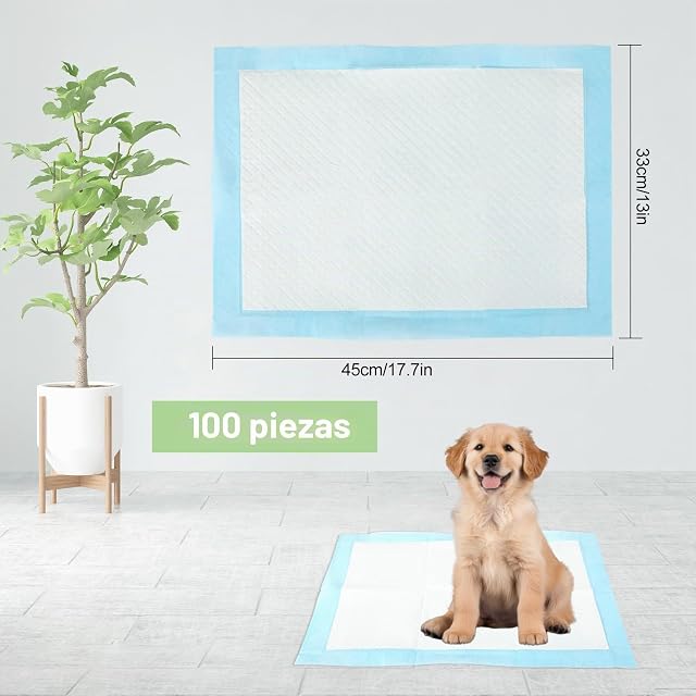 Foto 2 de 7 de 100 Unidades Empapadores Perros - 45 x 33cm Empapadores Perros - Almohadillas Adiestramiento Perro