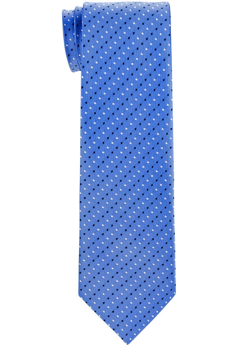 Retreez Herringbone Stripe Skinny Tie - Blue, 2 Inches Wide, Unisex For Formal & Casual - View #4