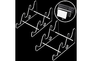 Elsjoy Acrylic Keyboard Display Stand - 3 Tier Mechanical Keyboard Storage Rack