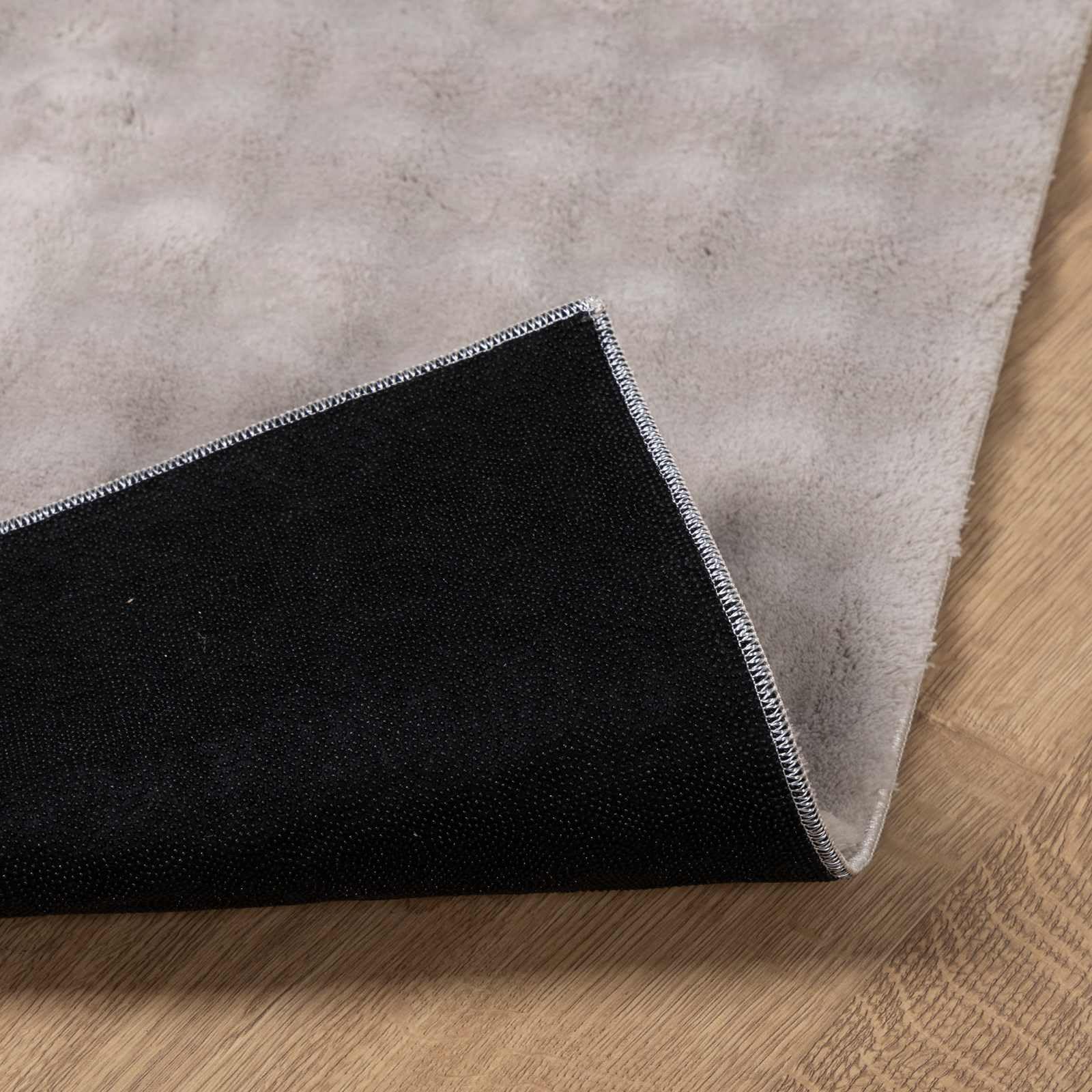 SIROLO - Tappeto quadrato, 240 x 240 cm, in poliestere, antiscivolo e lavabile in lavatrice, per soggiorno, camera da letto, sala da pranzo o terrazza coperta, colore: sabbia